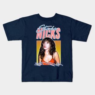 Stevie Nicks / 80s Style Retro Aesthetic Style Fan Design Kids T-Shirt